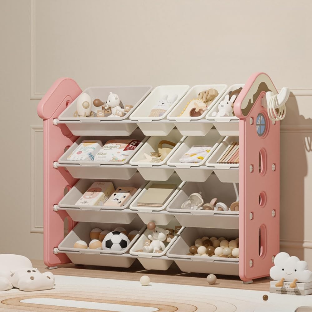 Amazon.co.jp: Sariny おもちゃ収納 絵本ラック 収納棚 本箱 絵本棚