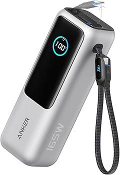 Amazon | Anker Power Bank (25000mAh, Built-In & 巻取り式USB-C