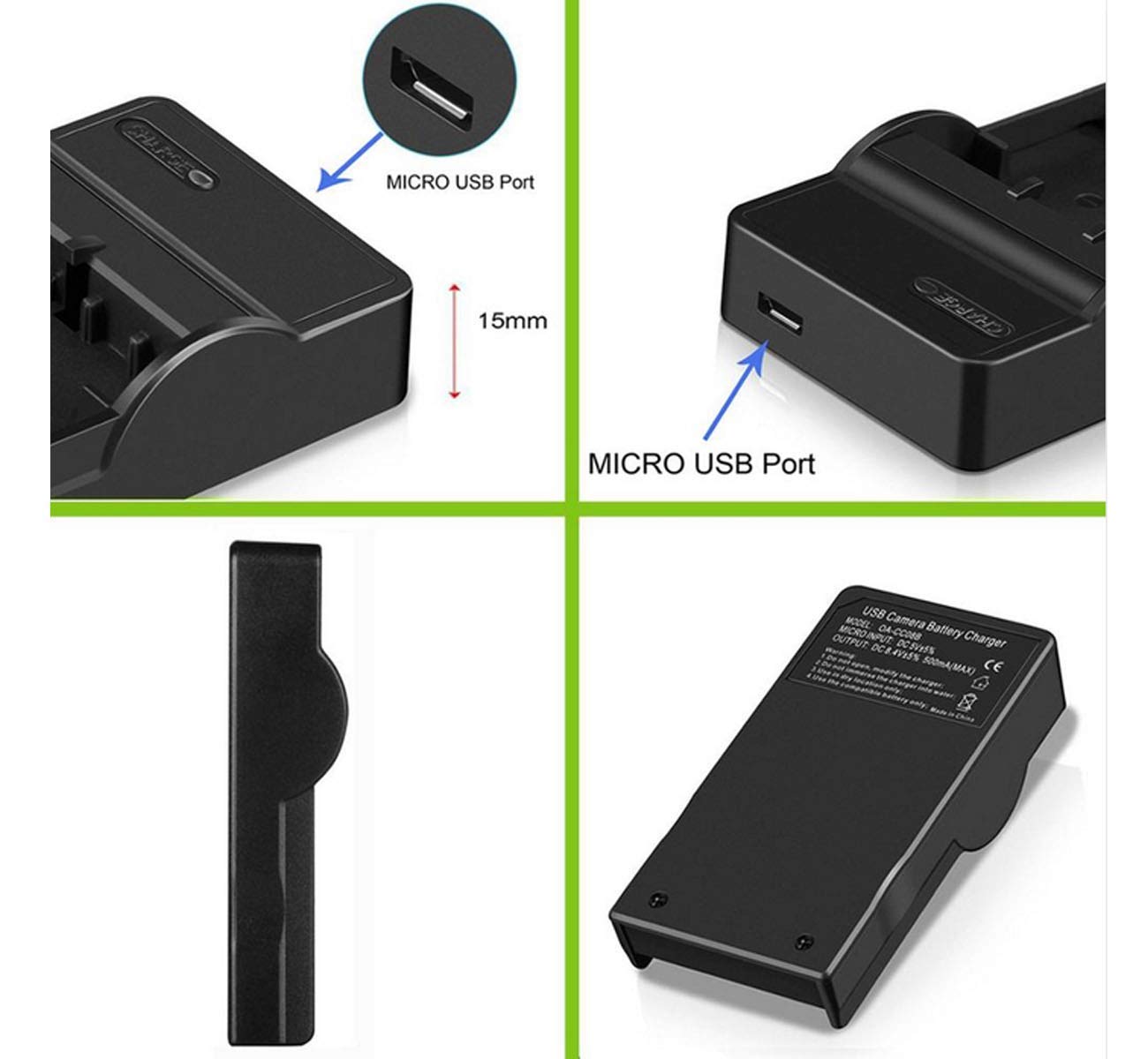 Amazon.com : Micro USB Battery Charger for Sony Cyber-Shot DSC-HX7