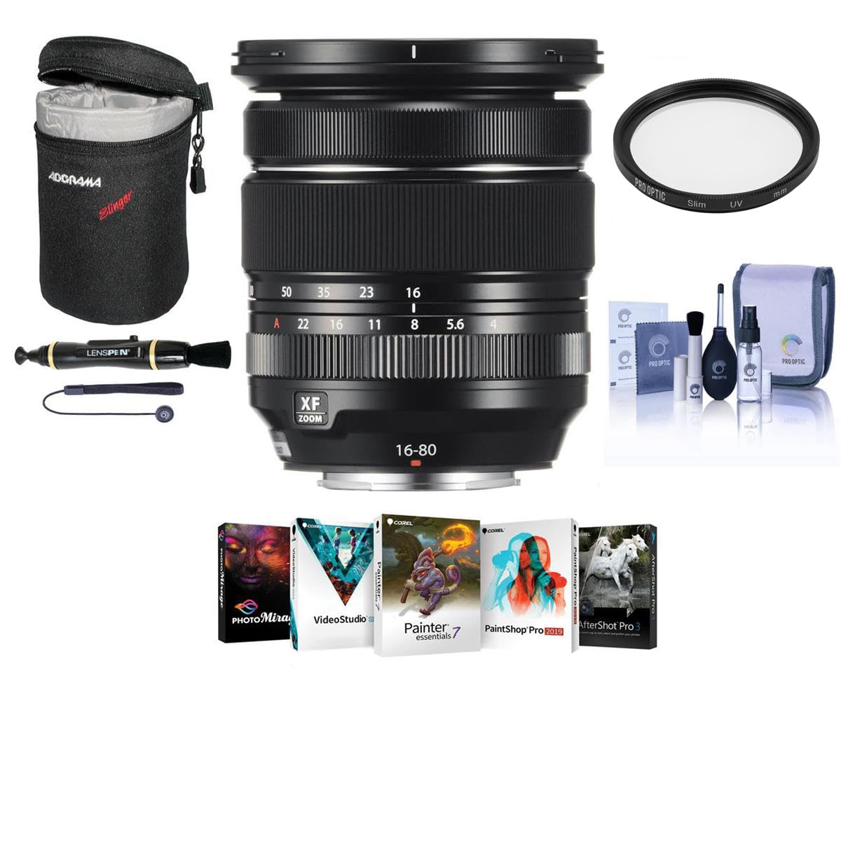 Amazon.com : Fujifilm XF 16-80mm f/4.0 R OIS WR Lens, Bundle with
