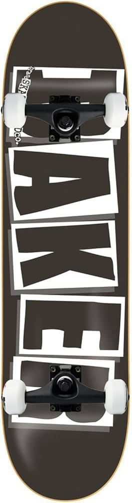 Amazon | Baker スケートボード コンプリートロゴ ブラック/ホワイト