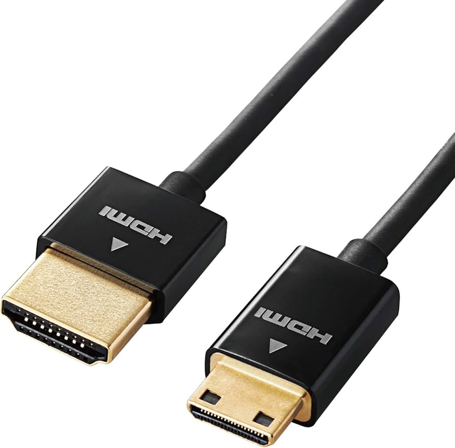 Amazon | エレコム mini HDMI ケーブル 1m 4K × 2K対応 スーパースリム