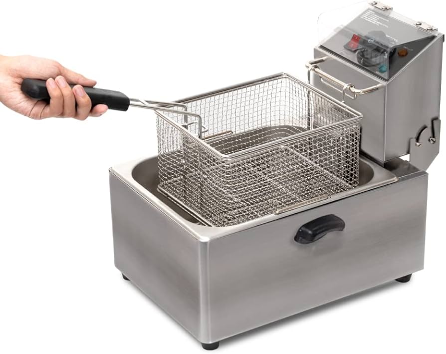 Amazon.co.jp: 【サカモト商事 】電気フライヤー 業務用 6L フライヤー