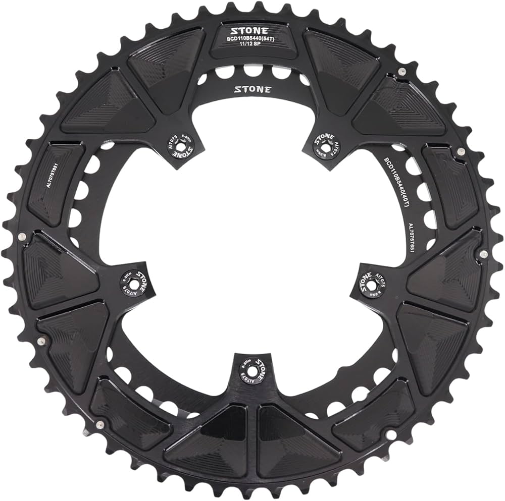 Amazon | STONE 110bcd ラウンドダブルチェーンリングシマノ 12
