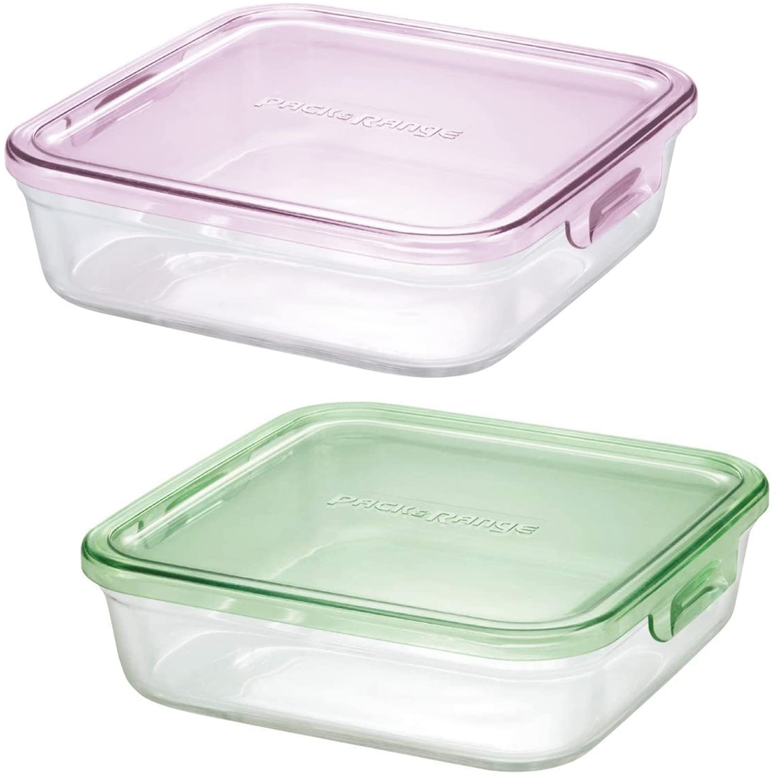 Amazon｜【セット買い】iwaki(イワキ) 耐熱ガラス 保存容器 グリーン