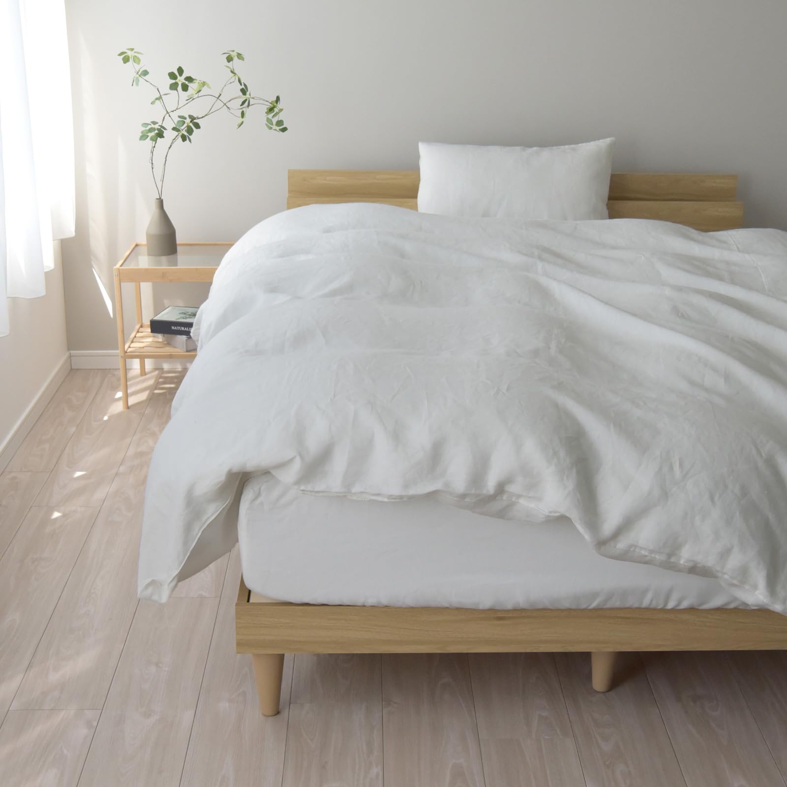 Amazon｜掛け布団カバー 麻 100% 日本製 ホワイト 布団カバー シングル