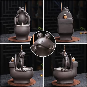 Amazon.com: ChangWanna Frog Incense Holder Burner - Ceramic Cone