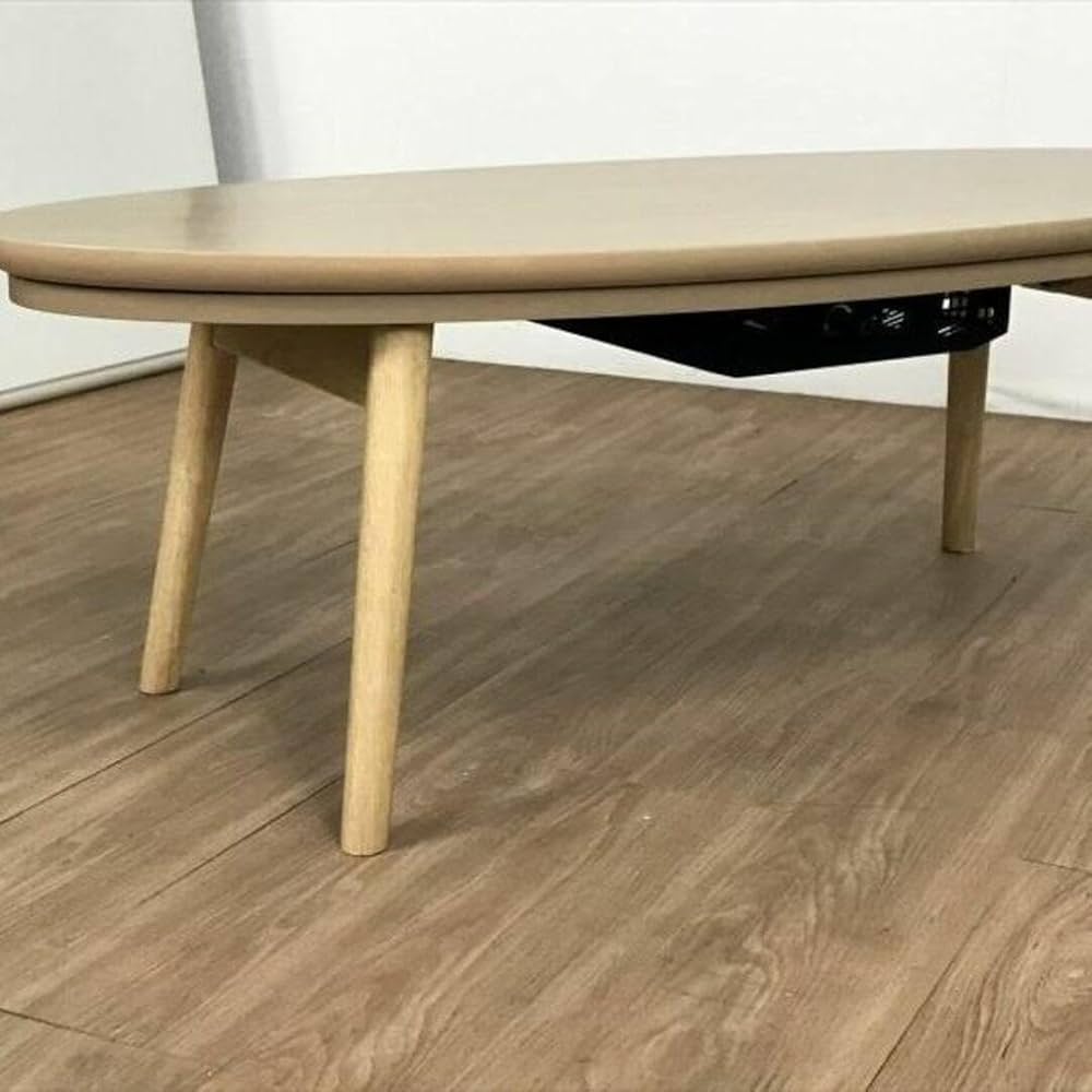 Amazon.co.jp: 折れ脚楕円形こたつ120NAアウトレット : ホーム＆キッチン