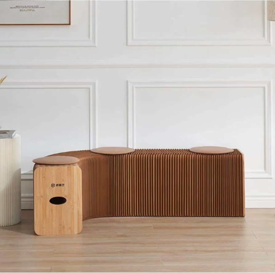 Amazon.co.jp: アコーディオン 椅子ペーパーベンチアコーディオン