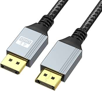 Amazon.co.jp: DisplayPort Male Cable DP1.4ワイドコンパイティビティ