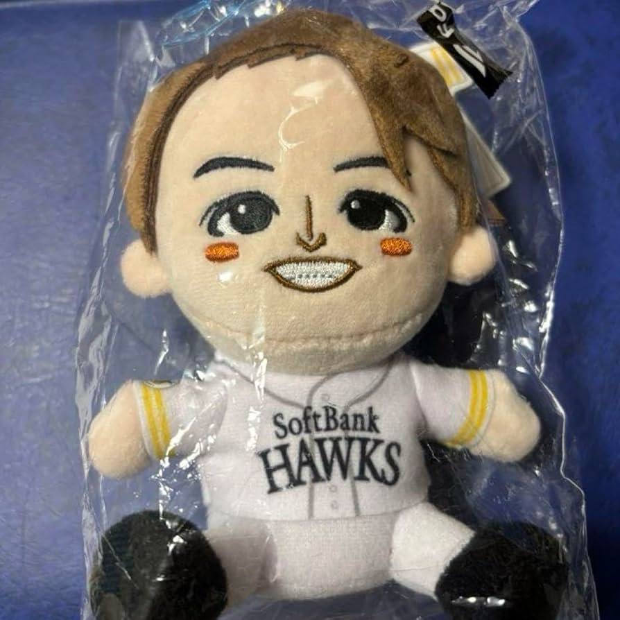 Amazon.co.jp: 即購入なし 周東佑京 ぬいぐるみ ミニ選手 ホークス