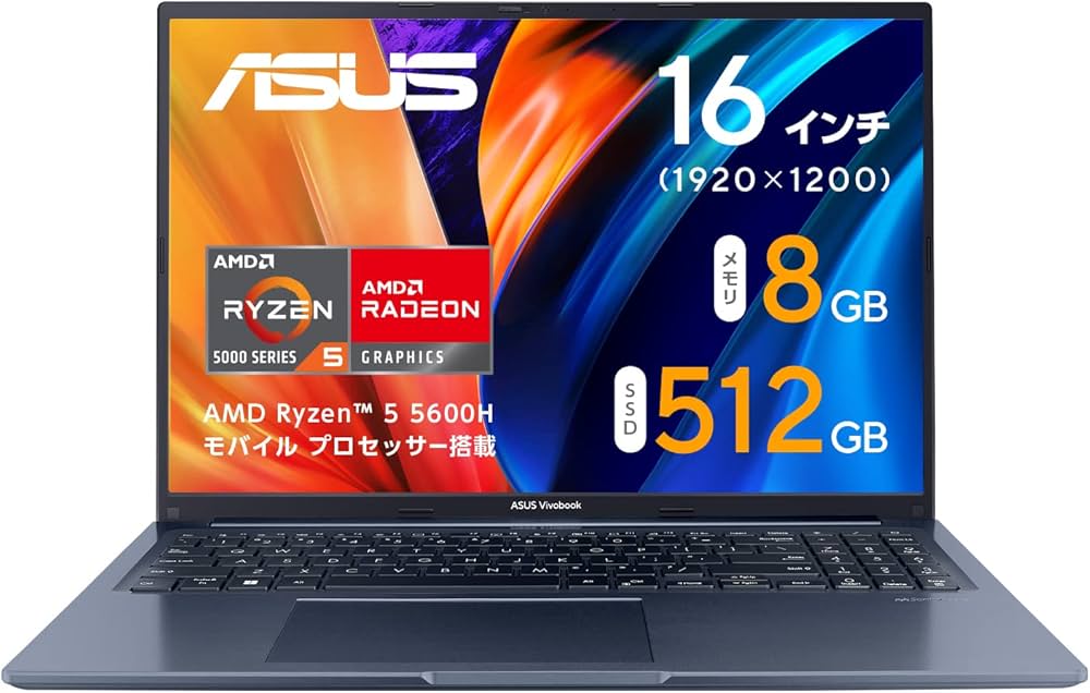 Amazon.co.jp: ASUS ノートパソコン Vivobook 16X M1603QA ( Ryzen 5