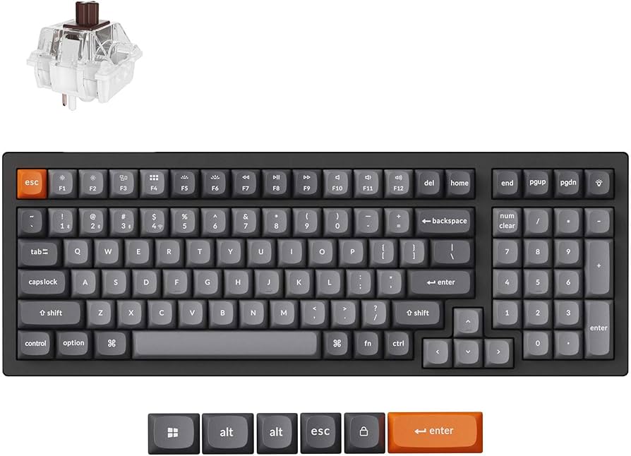 Amazon.com: Keychron K4 Max QMK Wireless Custom Mechanical