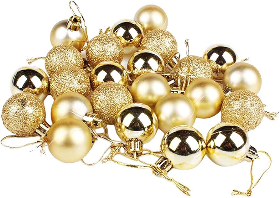 Amazon.co.jp: amaletPlay クリスマス オーナメント ボール 24個 球 玉
