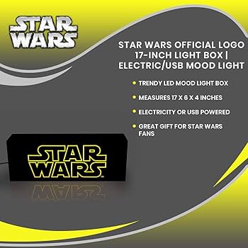 Amazon.co.jp: スターウォーズ公式ロゴ17インチライトボックス|USB電源