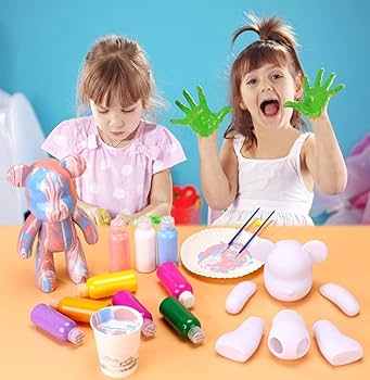 Amazon | Gzcvba DIY ペインティング 流動ベア テディベア ペイント