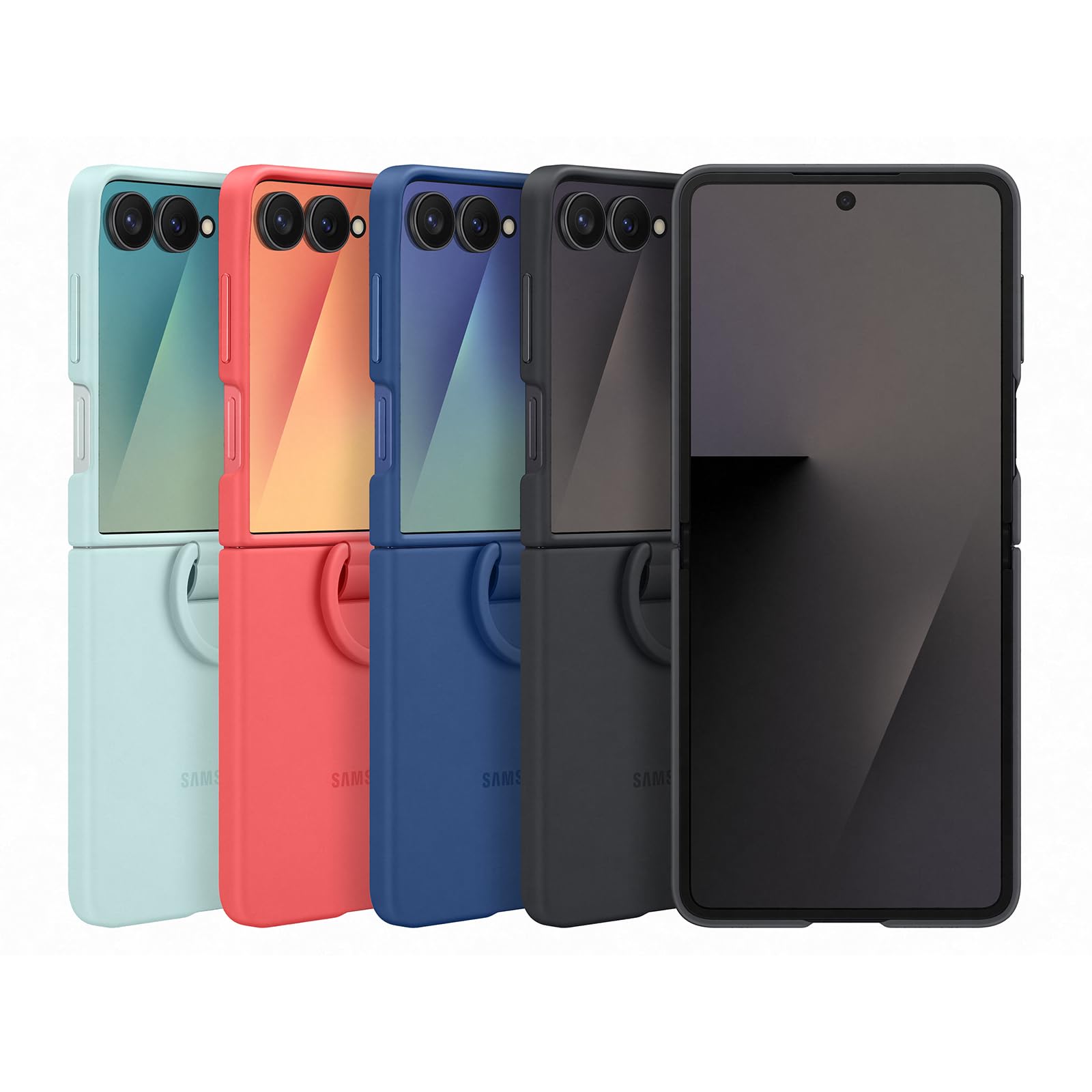 Amazon.co.jp: Samsung Galaxy Z Flip7 Ring Case (Silicone)|ミント