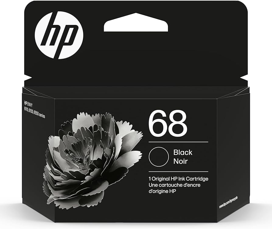 Amazon.co.jp: HP 68 ブラックインクカートリッジ| Works Envy 6100e