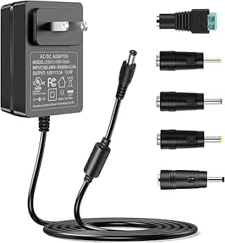 Amazon.com : Gonine 9V 1.5A AC to DC Power Supply Adapter, AC 100V