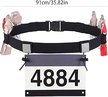 Amazon | レースナンバーベルト, トライアスロン エラスティック
