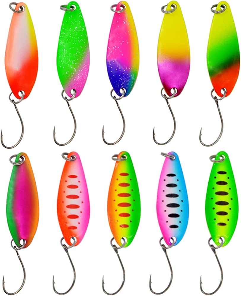 Amazon.co.jp: Psdndeww トラウト釣りスプーンルアーセット シングル