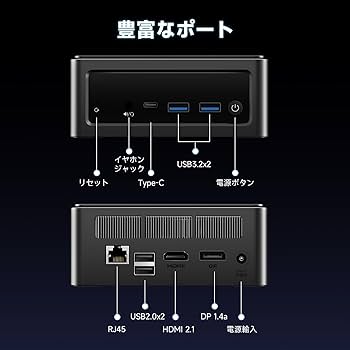 Amazon.co.jp: BMAX ミニPC Intel i9-12900HK 24GB LPDDR5/4400MHz 1TB