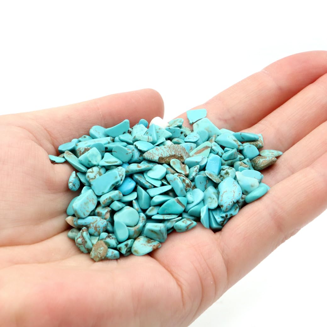Amazon.co.jp: ターコイズ さざれ 100g 小~中サイズ 染め ハウライト