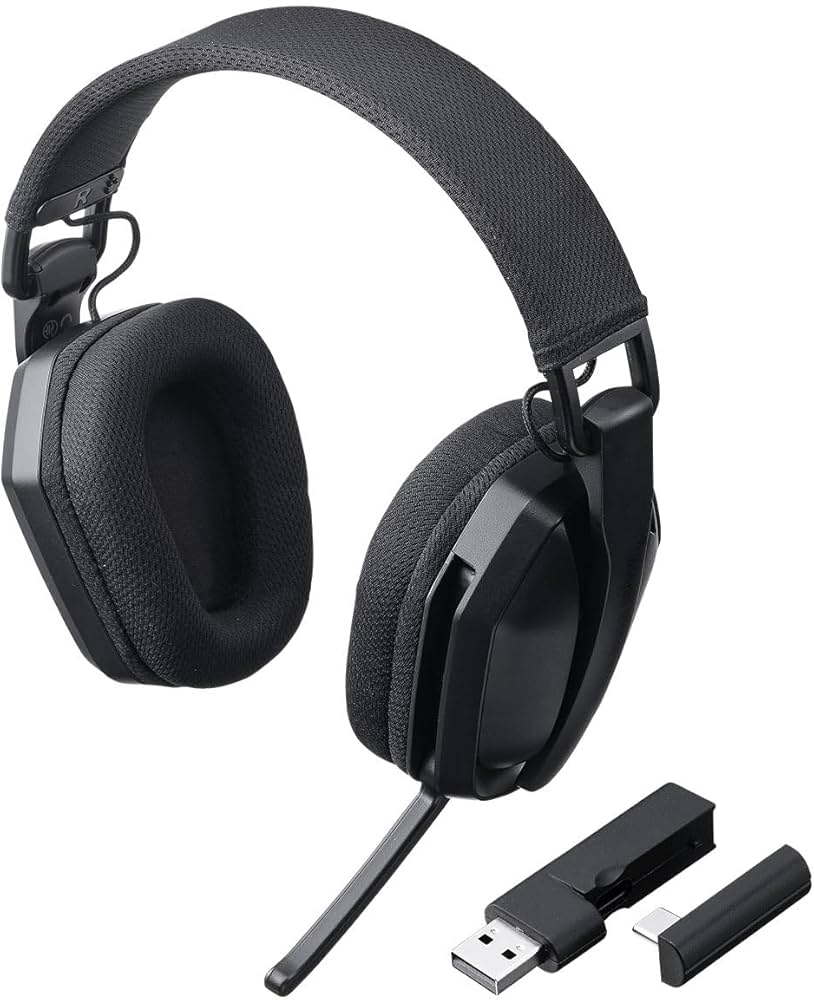 Amazon.co.jp: サンワダイレクト ワイヤレスヘッドセット ゲーミング