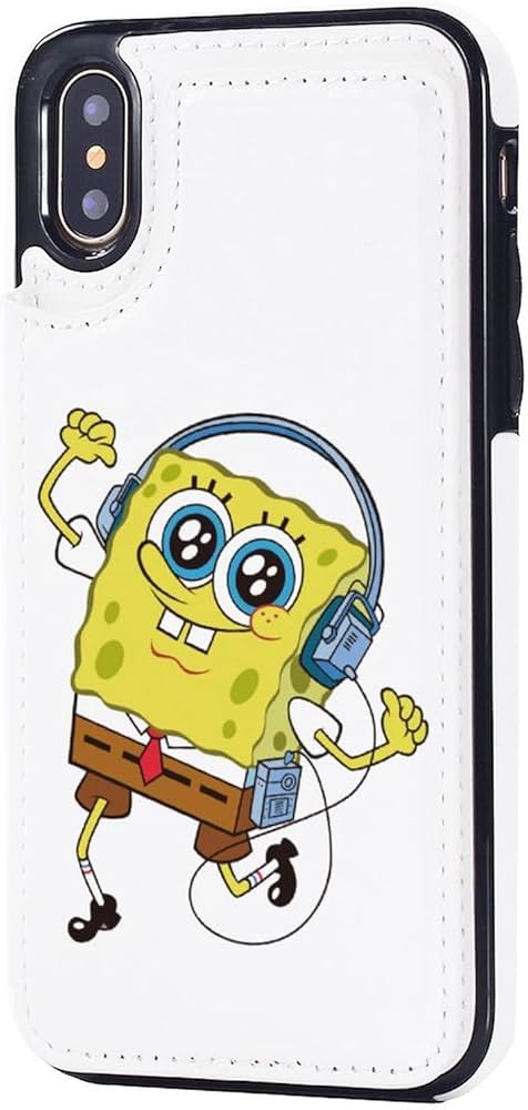 Amazon.co.jp: iPhone X ケース 手帳型 スポンジボブ iphone Xs ケース