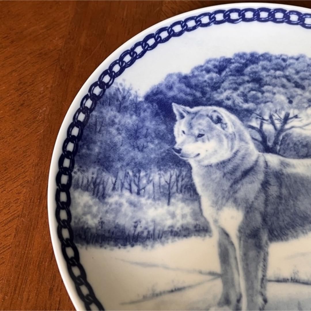 Amazon | 横浜タカラダ柴犬 絵皿 デンマーク製 老舗TAKARADA | ノー