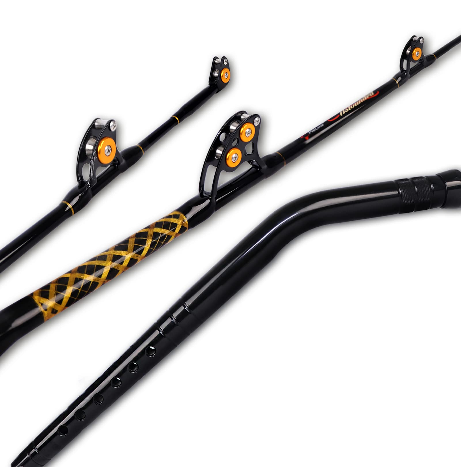 Amazon | Fiblink ベントバットフィッシングロッド 2ピース 海水