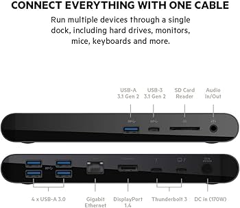 Amazon.co.jp: Belkin Thunderbolt 3 Dock Pro Thunderbolt 3ケーブル