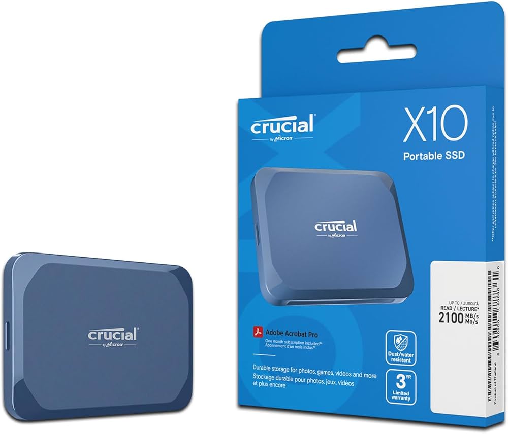 Amazon | Crucial(クルーシャル) X10 外付け SSD 4TB USB3.2/Type-C