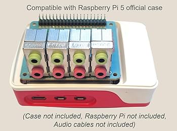 Amazon.com: RASPIAUDIO 8xIN + 8xOUT Audio DAC Hat Sound Card for