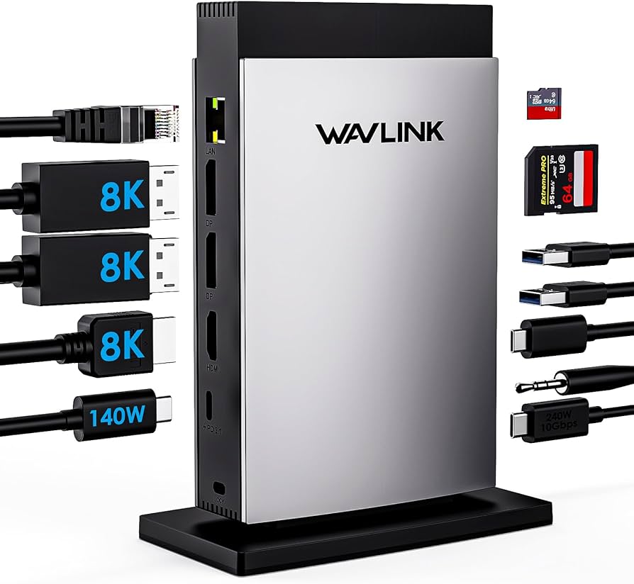 Amazon.co.jp: WAVLINK ノートパソコン ドッキングステーション 3
