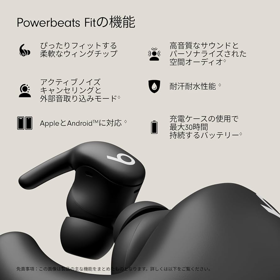 Amazon.co.jp: Beats - Powerbeats Fit - ワイヤレスノイズキャンセ