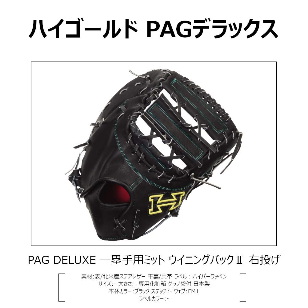 Amazon | HI-GOLD(ハイゴールド)硬式用 PAG DELUXEシリーズ 一塁手用