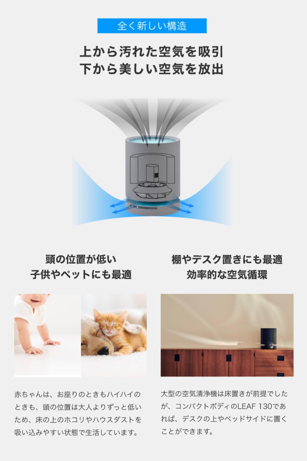 Amazon.co.jp: 【公式ストア限定】cado（カドー） LEAF 130（クール