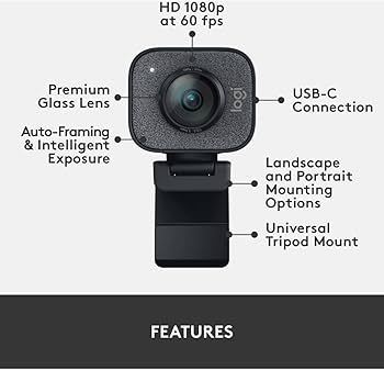 Amazon.co.jp: LOGITECH StreamCam Plus Full HD camera USB-C Webcam