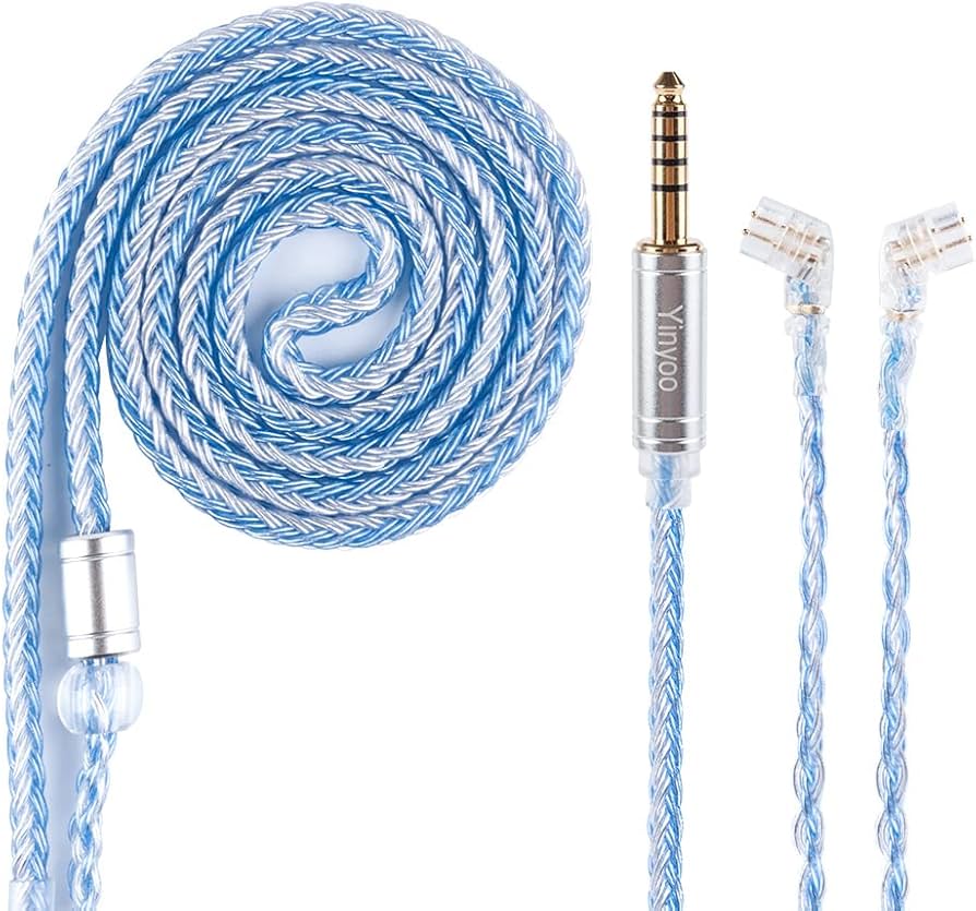 Amazon | Yinyoo イヤモニ アップグレードリケーブル 0.75mm 2pin QDC