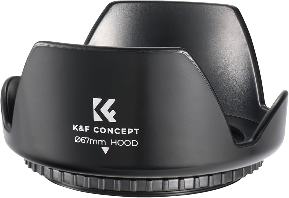 Amazon | K&F CONCEPT レンズフード (取付径67mm,ネジコミ式,各カメラ