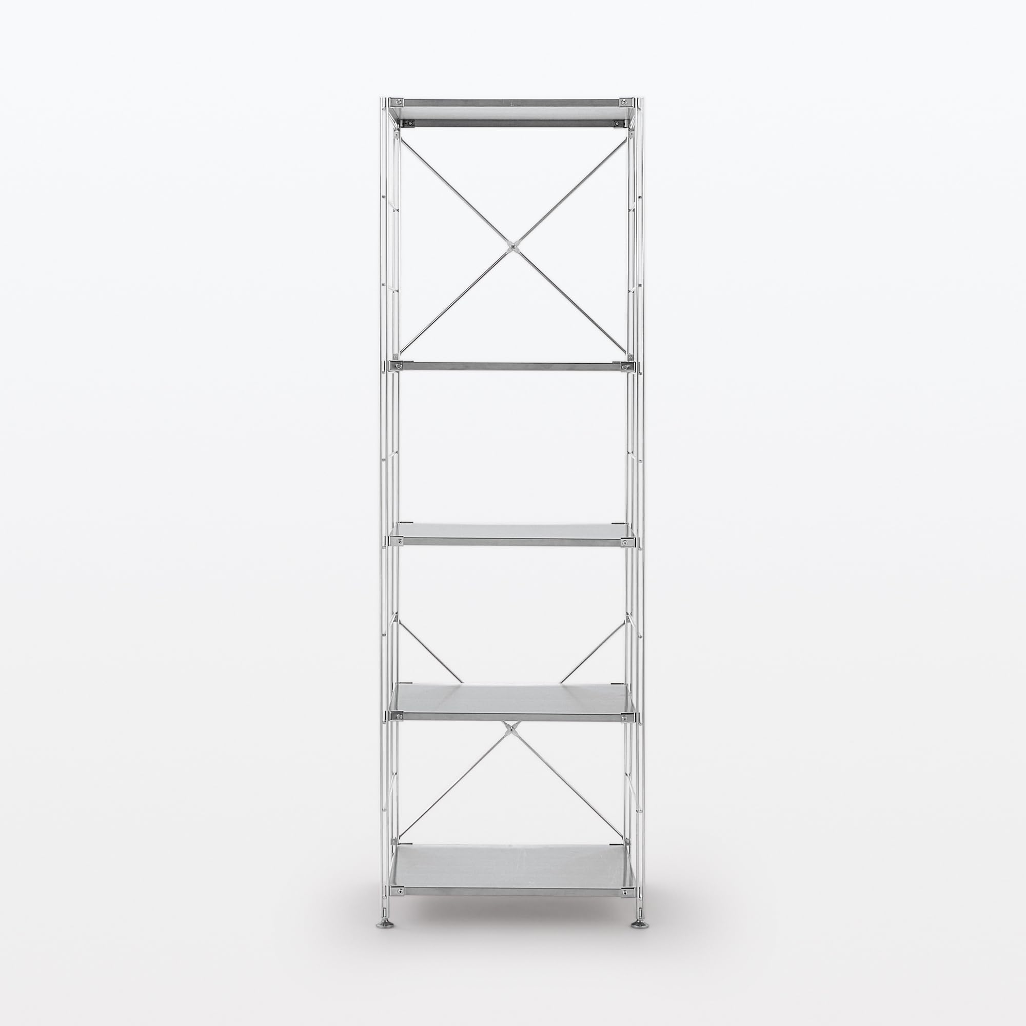 Amazon｜無印良品 ステンレスユニットシェルフ・ステンレス棚セット 大