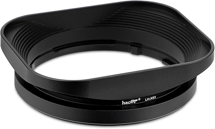 Amazon.com : Haoge LH-X53 Bayonet Square Metal Lens Hood for Fuji