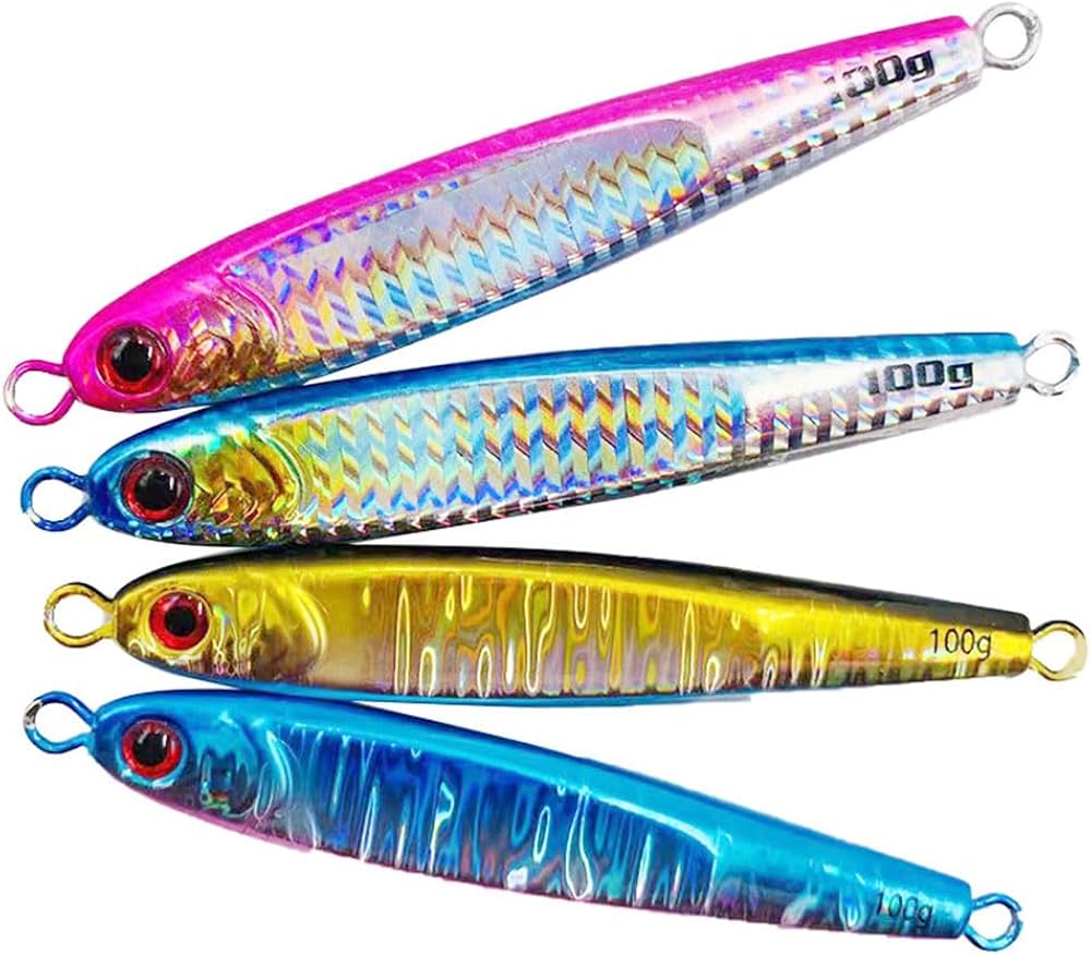 Amazon.co.jp: メタルジグ 4本 セット TGベイト風 4色 ルアー ジギング