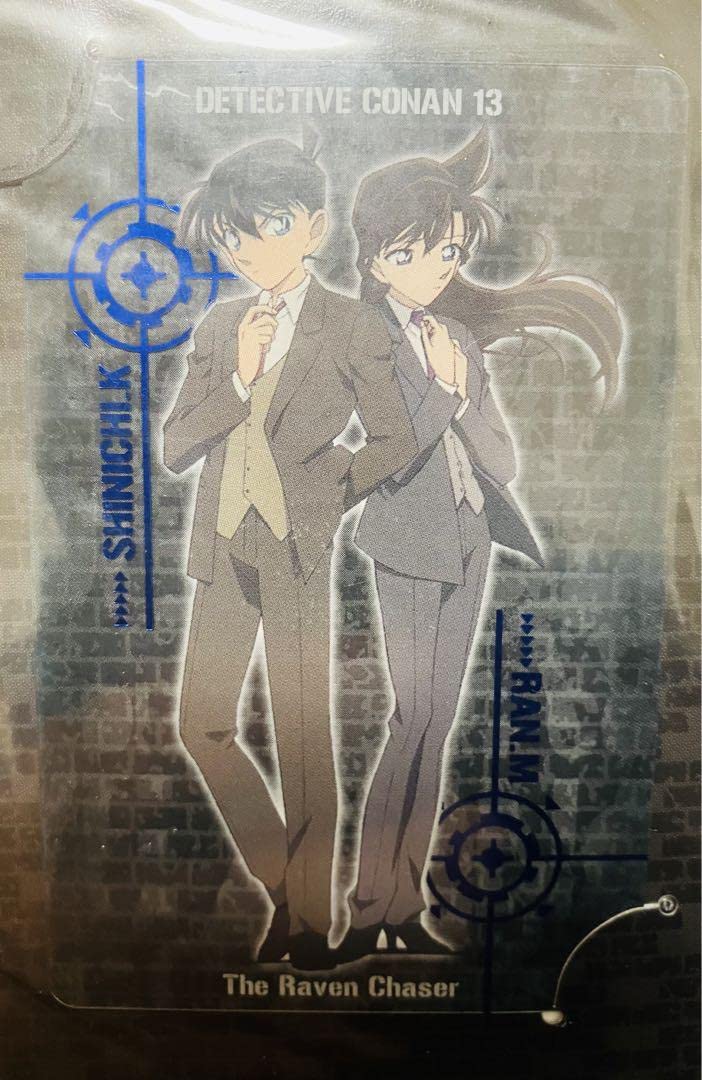 Amazon.co.jp: コナン 工藤新一 毛利蘭 スーツ柄 クリアカード 紺碧の