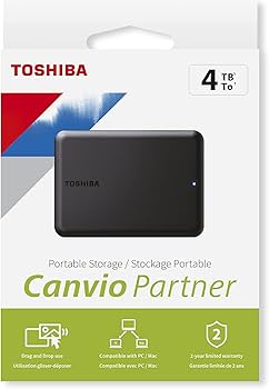 Amazon | Toshiba Canvio Partner 4TB Portable 2.5