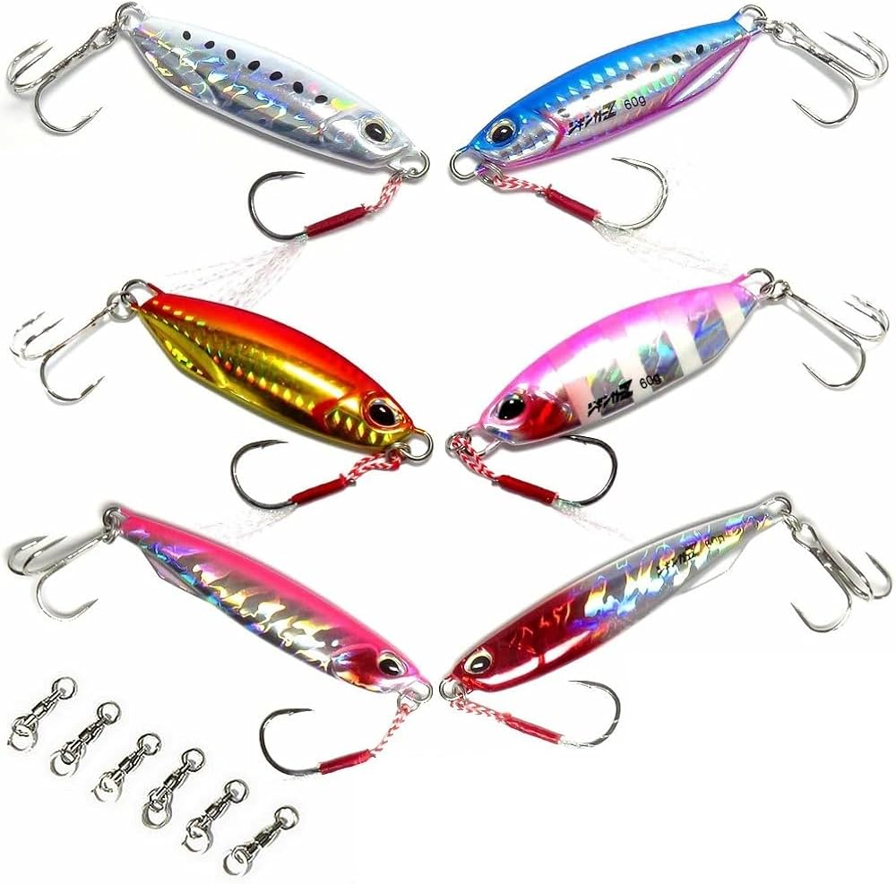 Amazon.co.jp: 【 ジギンガーZ メタルジグセット 】【 40g 60g 】 TG