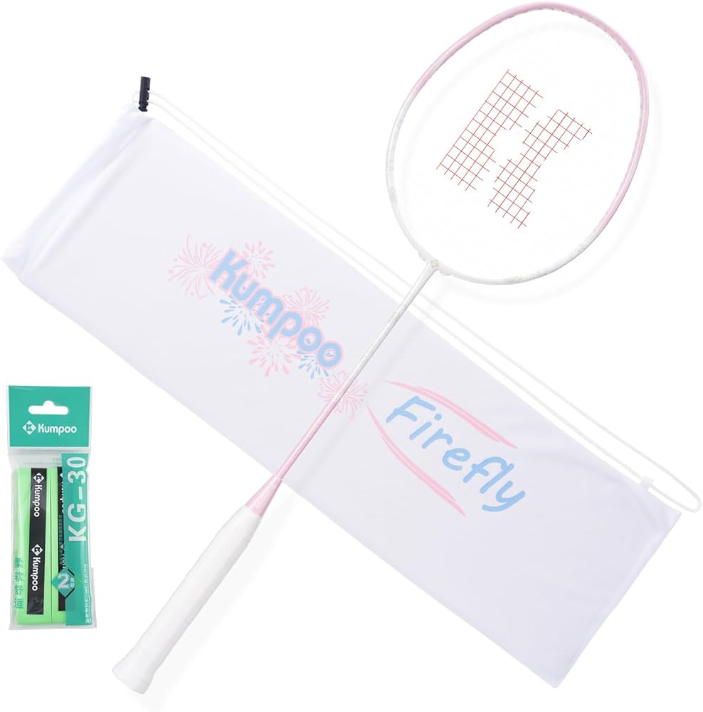 Amazon | バドミントンラケット ホタルピンク | KUMPOO | ラケット
