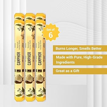 Amazon.com: Zed Black Camphor Incense Sticks – 120 Count| Hand