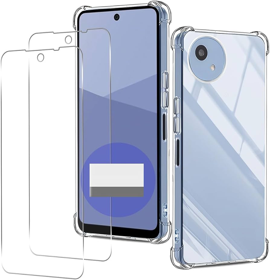 Amazon | Seninhi 対応 AQUOS Wish 5 ケース（1枚入）+ ガラスフィルム